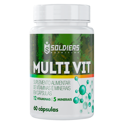 Multivitamínico 12 Vitaminas e 5 Minerais - 60 Cáps