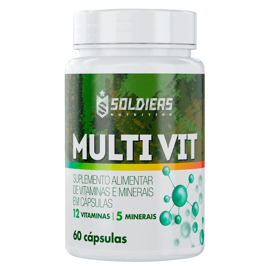 Multivitamínico 12 Vitaminas e 5 Minerais - 60 Cáps