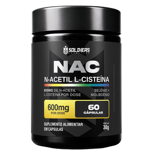 NAC N-Acetil L-Cisteína Selênio + Molibdênio 60 Cáps
