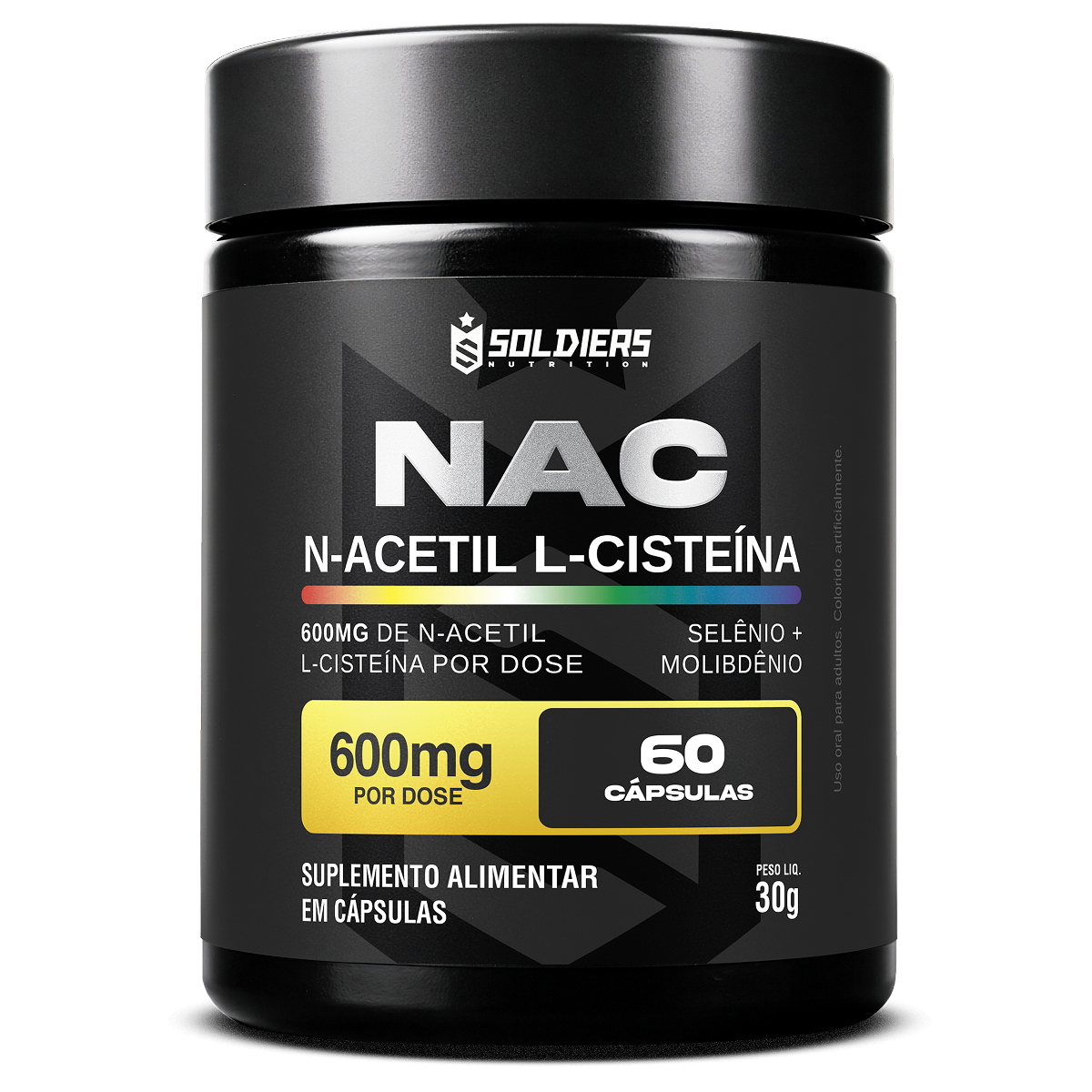 NAC N-Acetil L-Cisteína Selênio + Molibdênio 60 Cáps