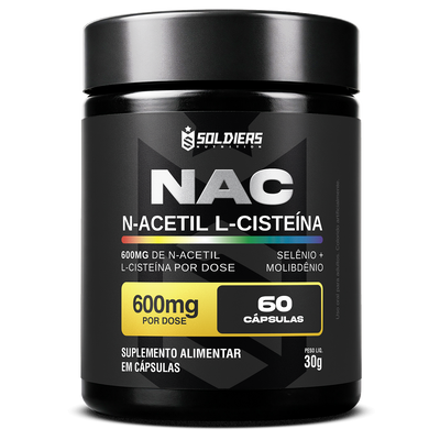 NAC N-Acetil L-Cisteína Selênio + Molibdênio 60 Cáps
