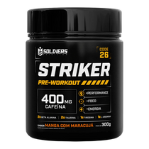 Pré-Treino Striker - 300g - 20 Doses - 400mg Cafeína