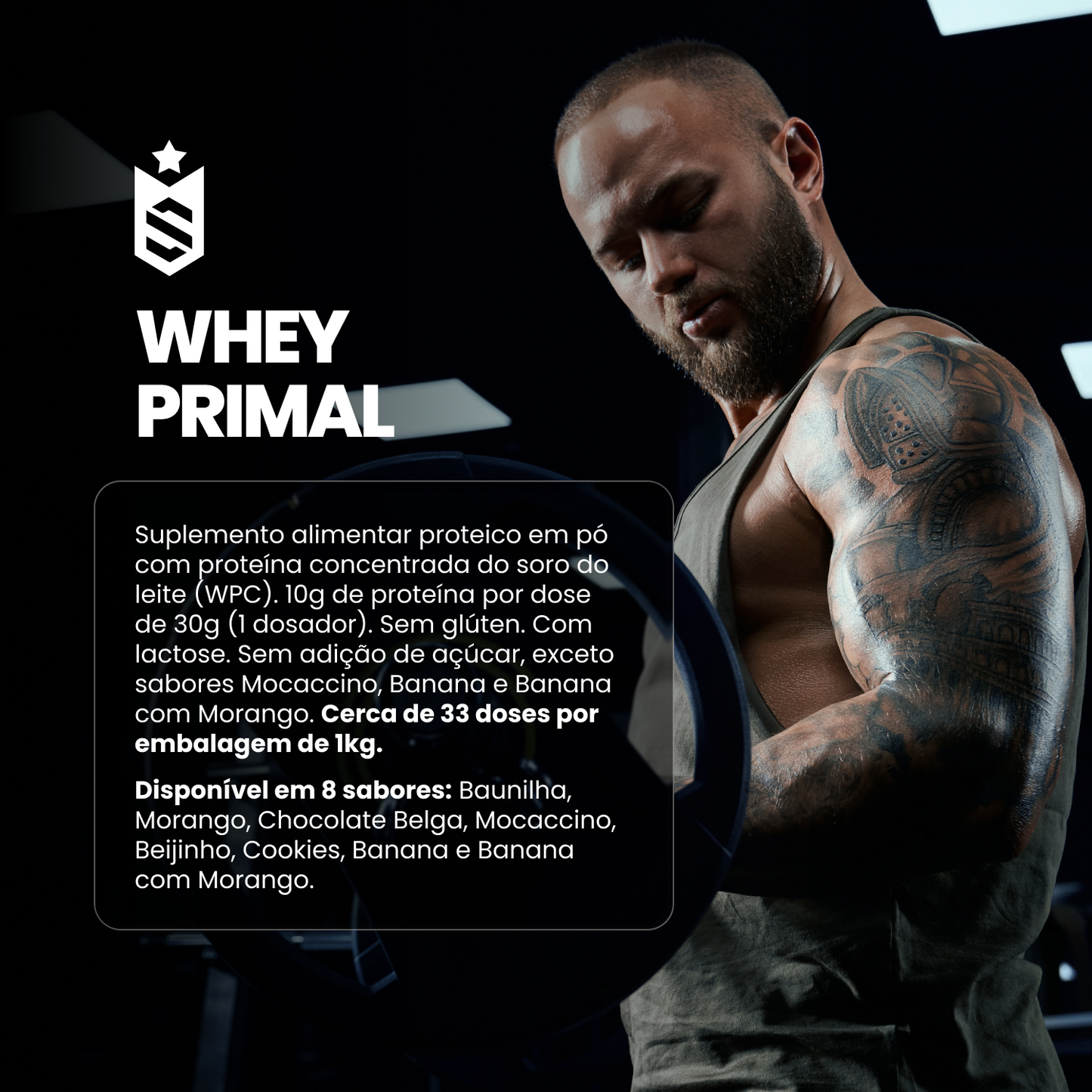 Whey Protein Primal 1Kg - Baunilha