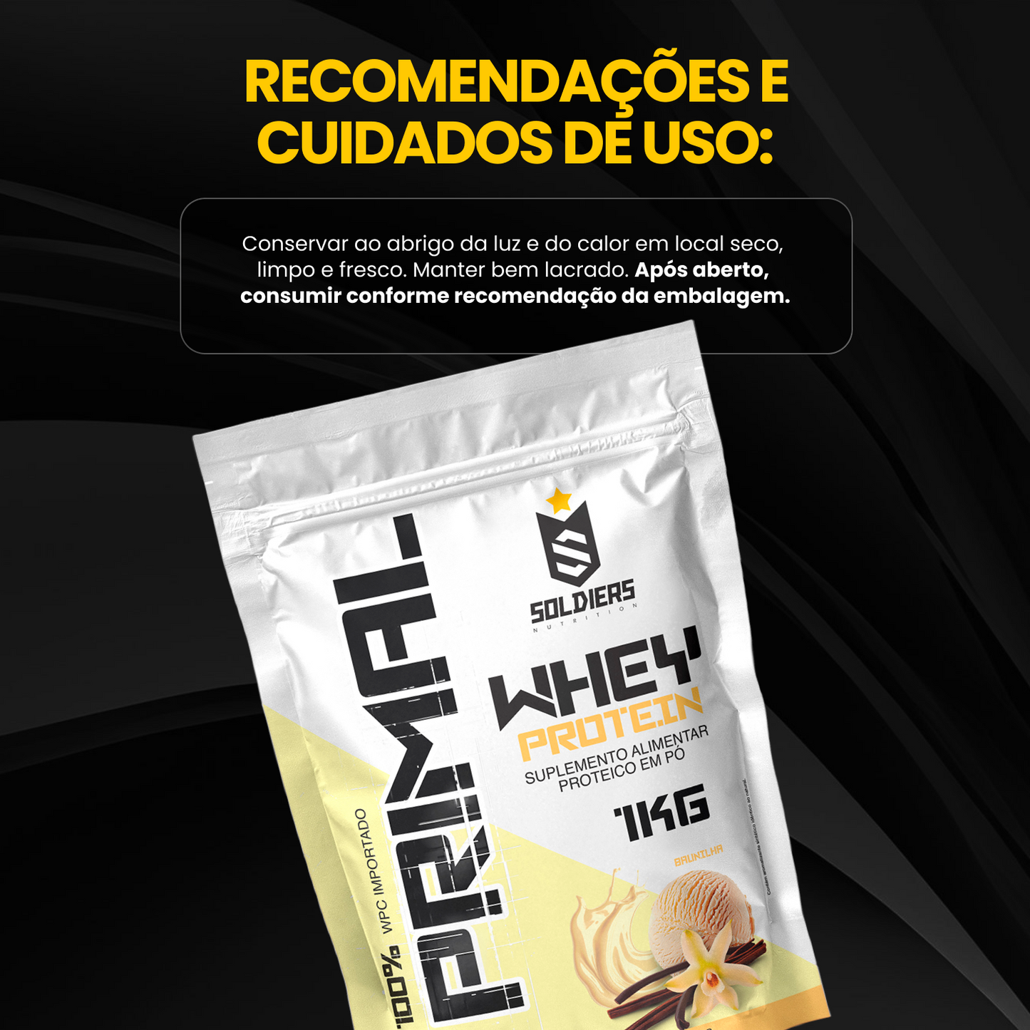 Whey Protein Primal 1Kg - Baunilha