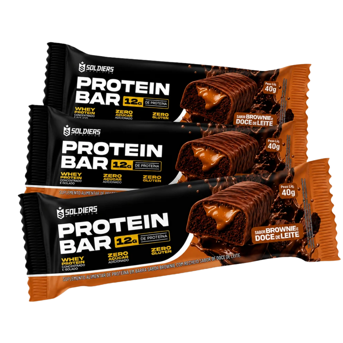 Barra de Proteína Protein Bar 40g - Kit c/03un