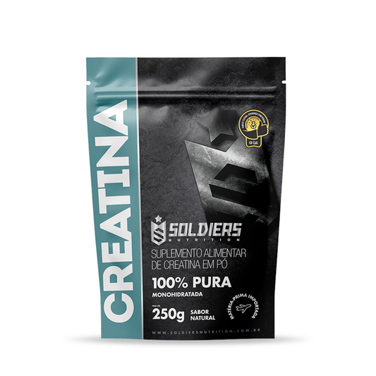 Creatina Monohidratada 250g - 100% Pura Importada - Soldiers Nutrition