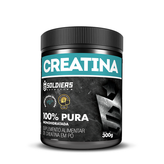 Creatina Monohidratada 300g - 100% Pura Importada - Soldiers Nutrition