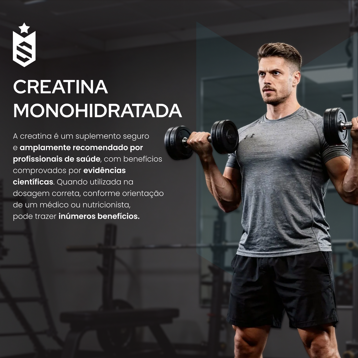 Creatina Monohidratada 500g - 100% Pura Importada - Soldiers Nutrition