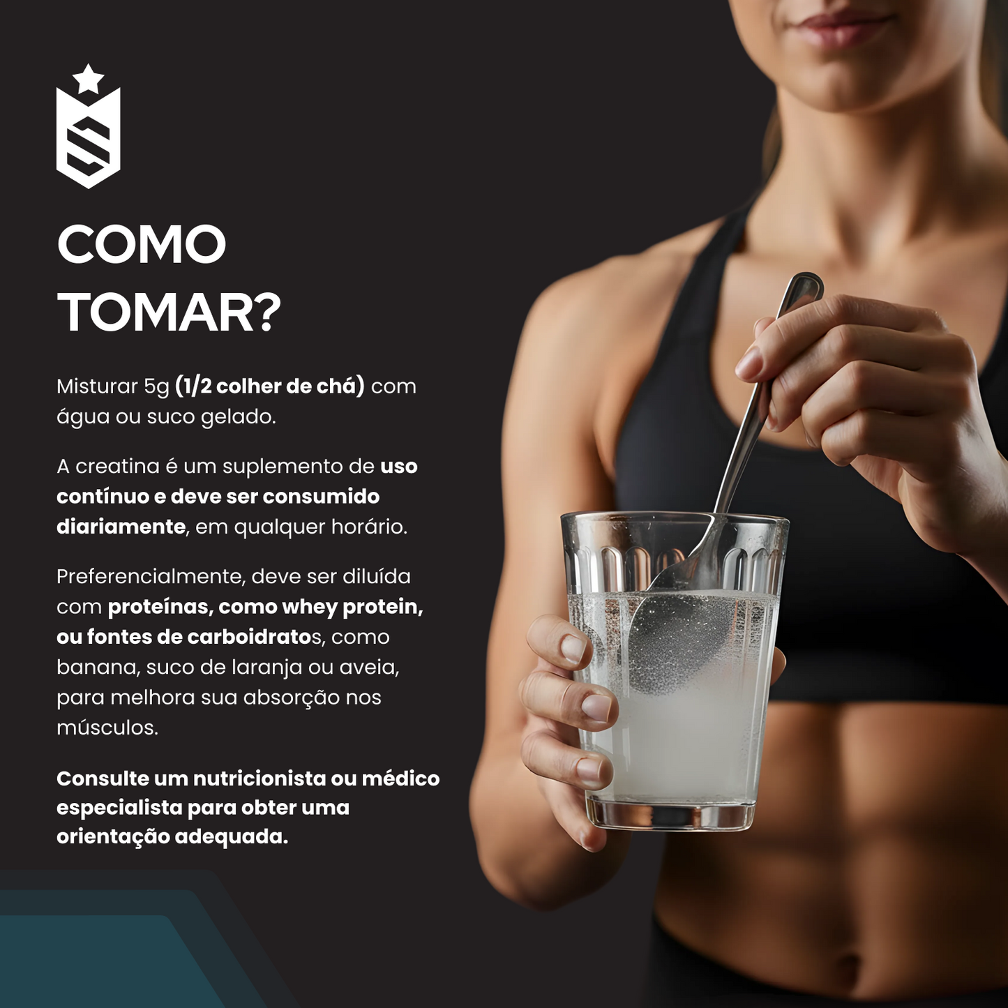 Creatina Monohidratada 500g - 100% Pura Importada - Soldiers Nutrition