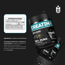 Creatina Monohidratada 300g - 100% Pura Importada - Soldiers Nutrition
