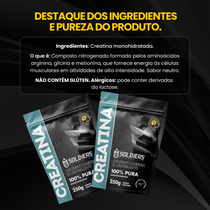Creatina Monohidratada 100% Pura - 250g