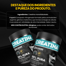 Creatina Monohidratada 100% Pura - 300g