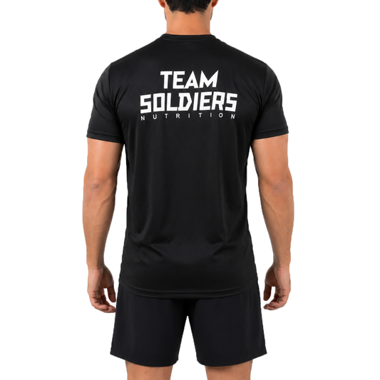 Camiseta Dry Fit Team Soldiers Preta