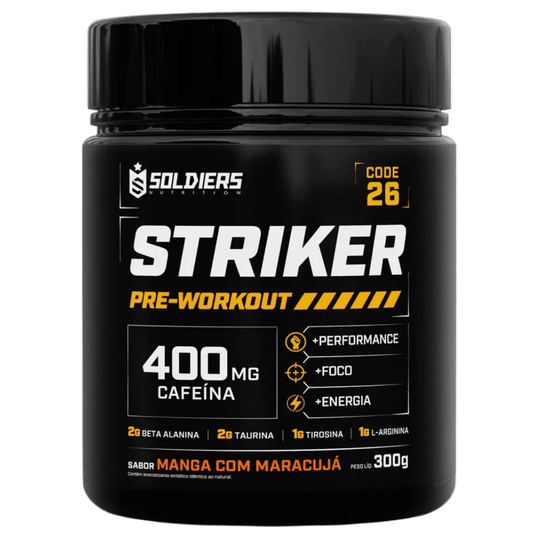 Pré-Treino Striker Cafeína 400mg - 300g
