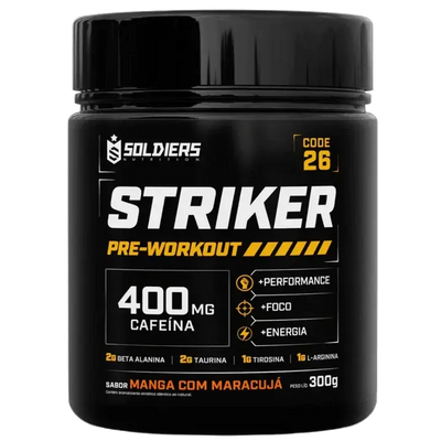 Pré-Treino Striker Cafeína 400mg - 300g