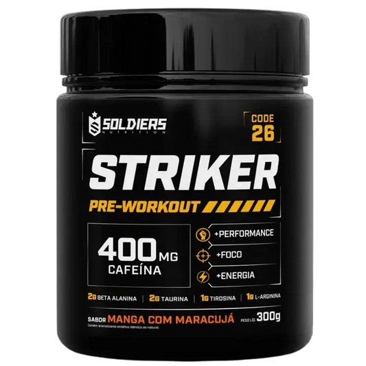 Pré-Treino Striker Cafeína 400mg - 300g