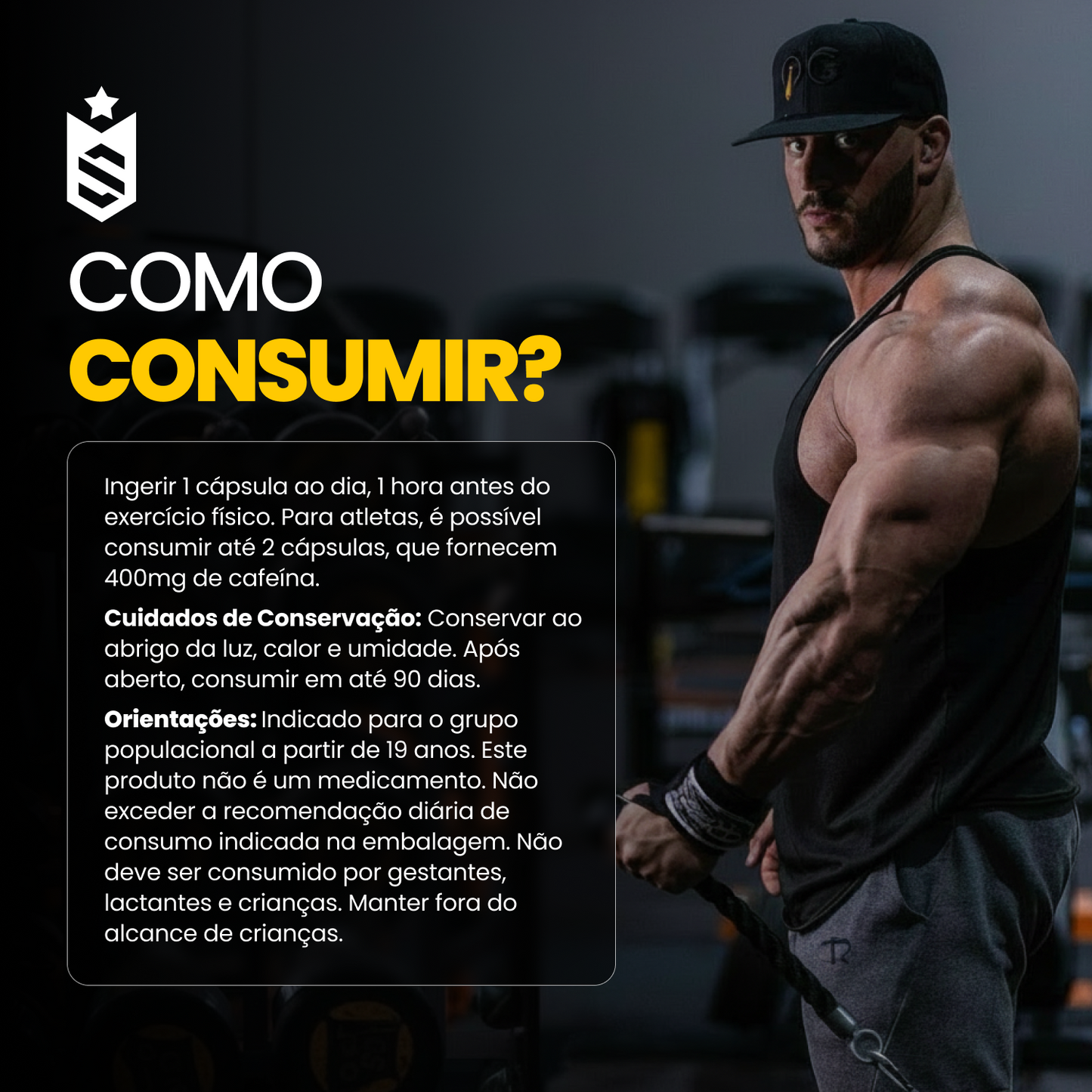 Thermo Dark Soldier Cafeína 200mg - 60 Cáps