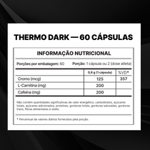 Thermo Dark Soldier Cafeína 200mg - 60 Cáps