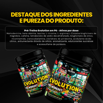 Pré-Treino Evolution Pré Workout 300g - Uva Verde com Melão