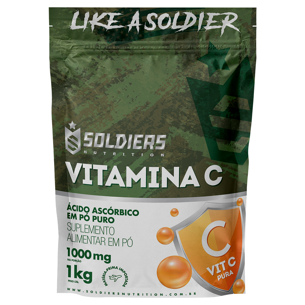 Vitamina C em pó 1000mg