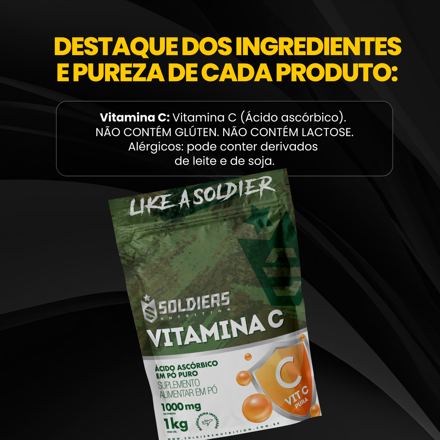 Vitamina C em Pó 1000mg - 1kg