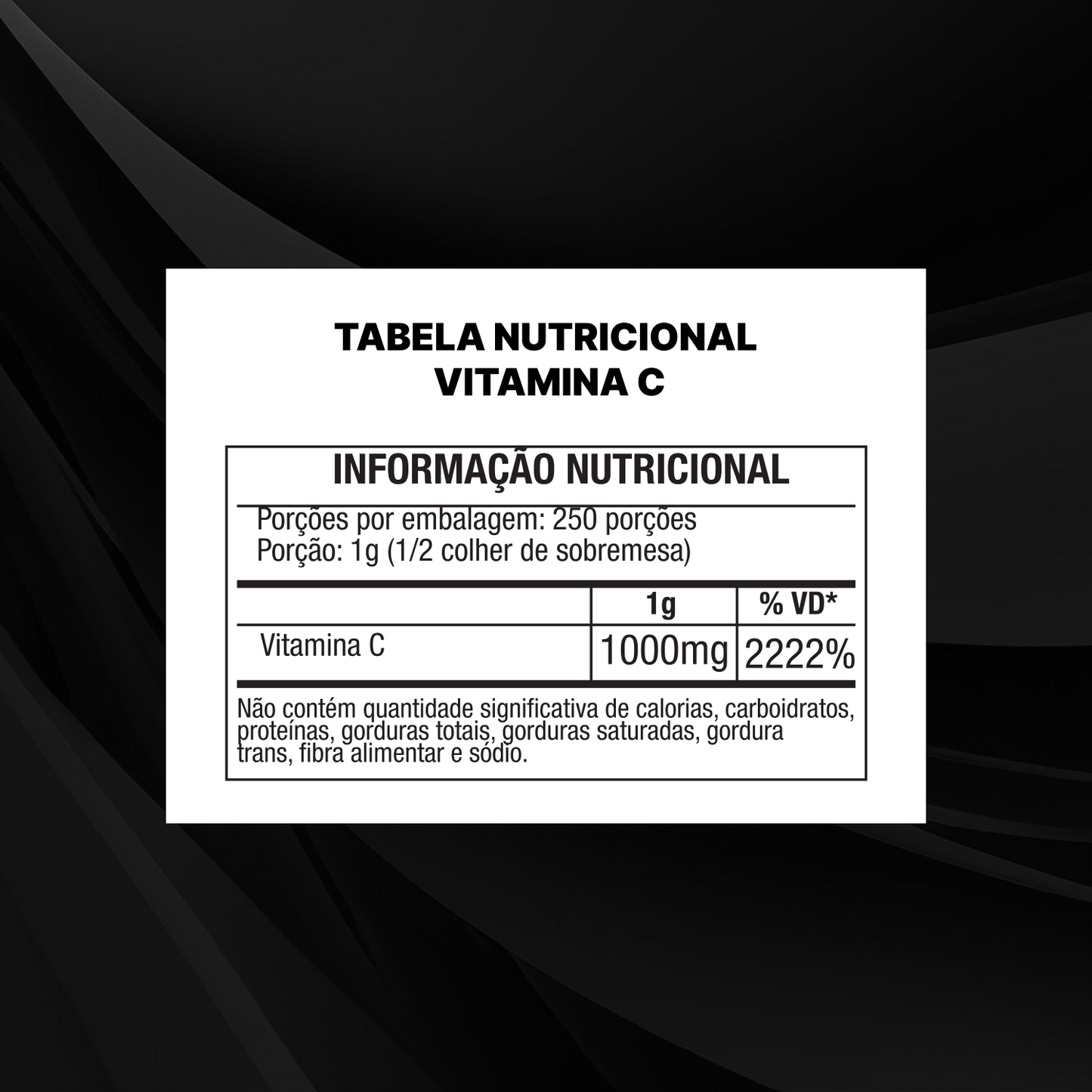 Vitamina C em Pó 1000mg - 1kg