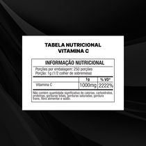 Vitamina C em Pó 1000mg - 250g