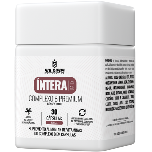 Vitamina Complexo B 30 Cáps Softgel Premium - Íntera Daily