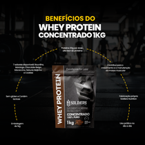 Whey Protein Concentrado 1kg - Chocolate Belga