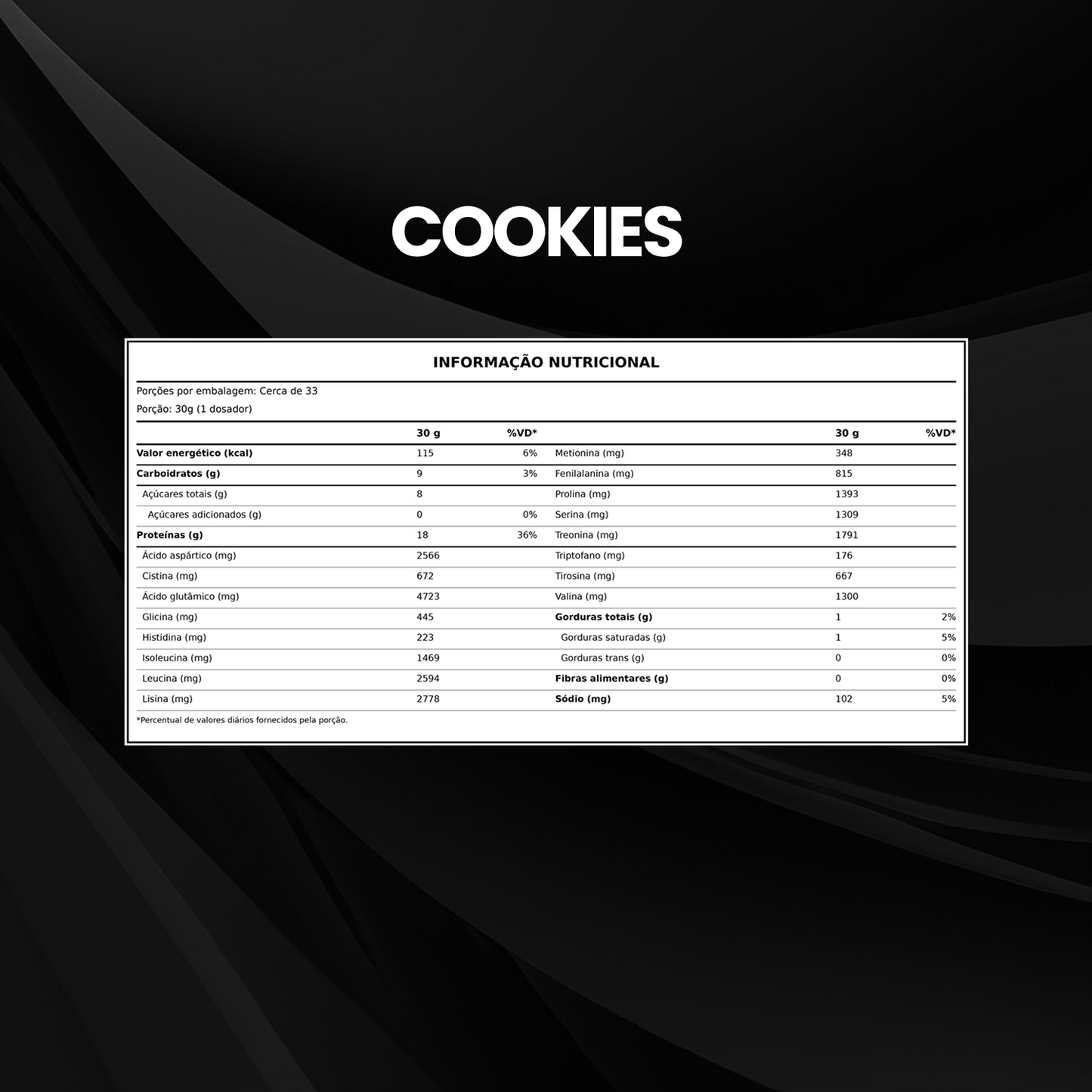 Whey Protein Concentrado 1kg - Cookies