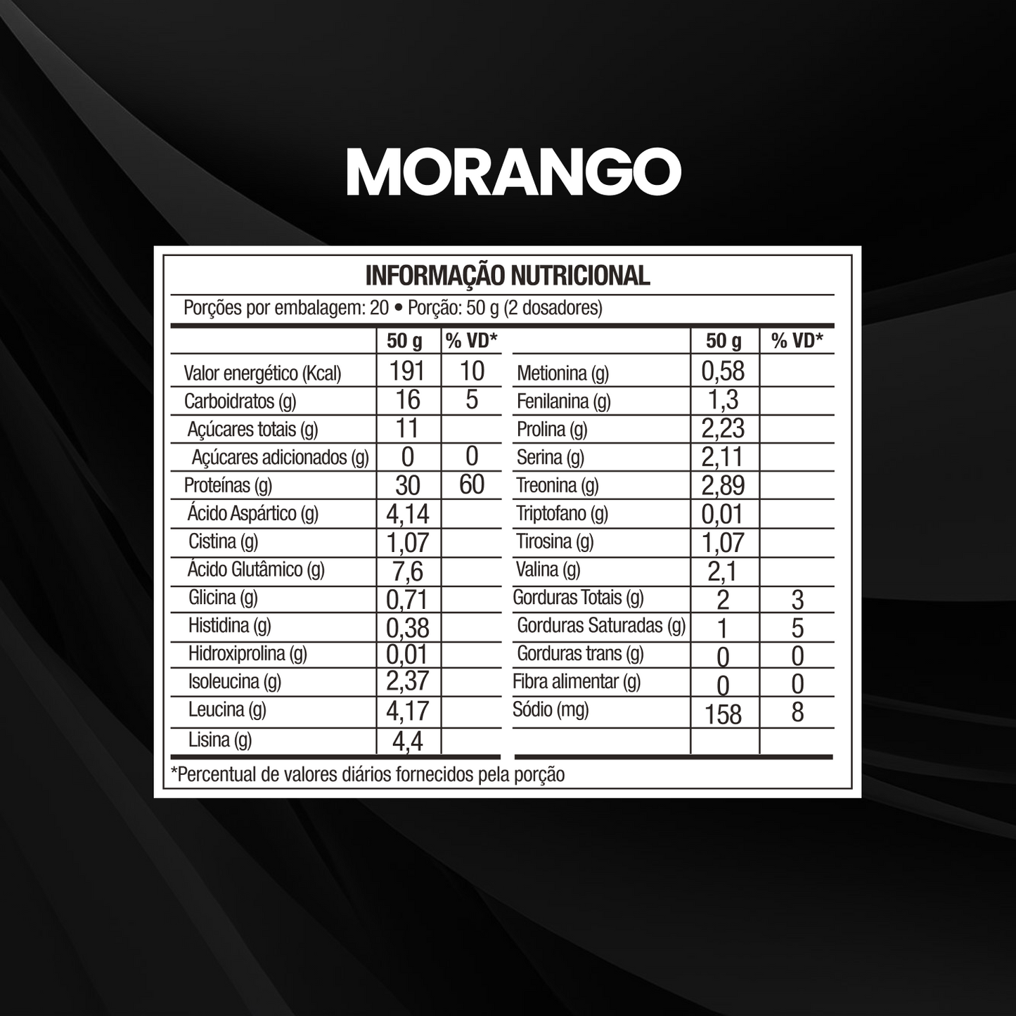 Whey Protein Concentrado 1kg - Morango