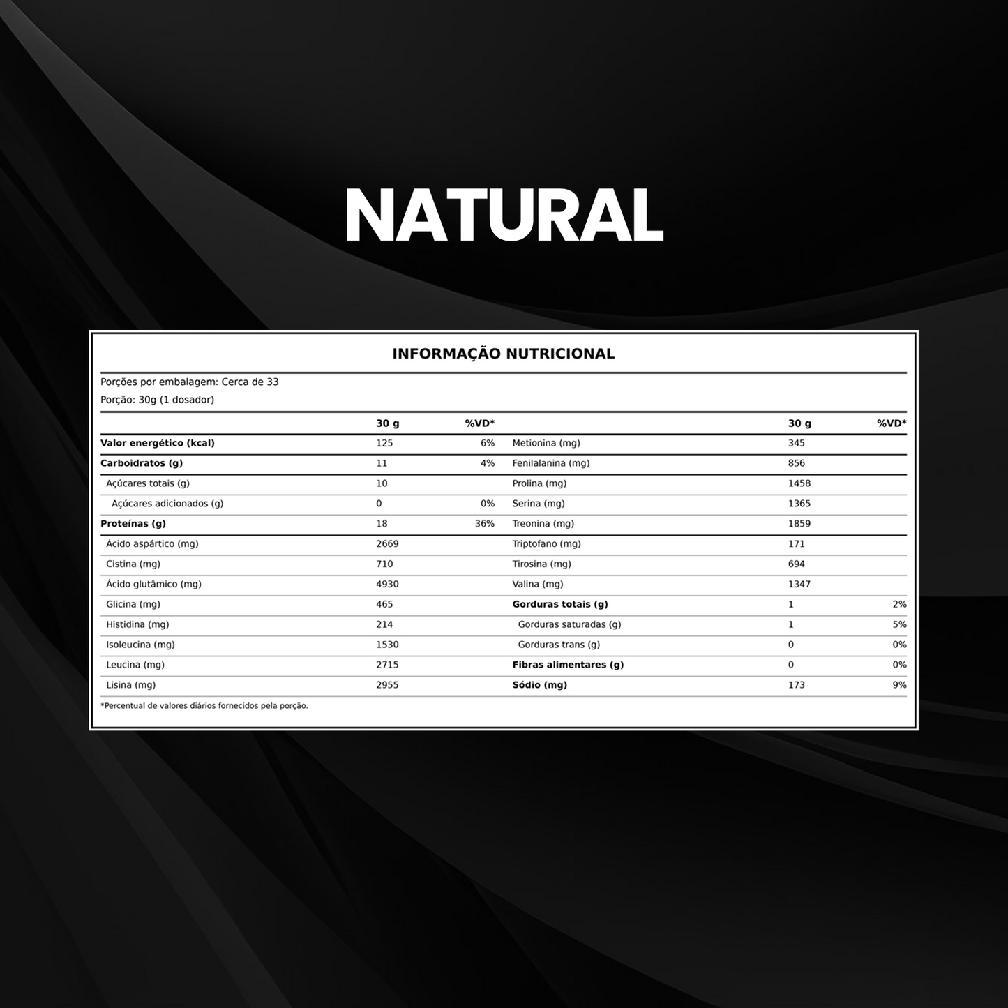 Whey Protein Concentrado 1kg - Natural