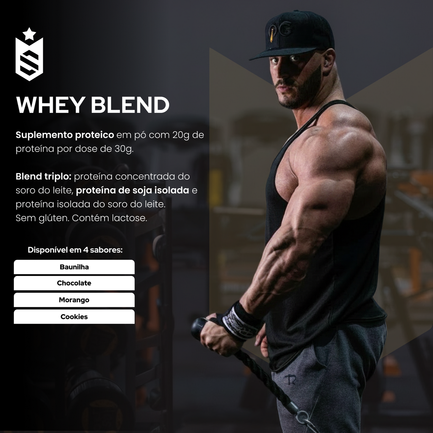 Whey Protein Blend Concentrado/Isolado - 900g