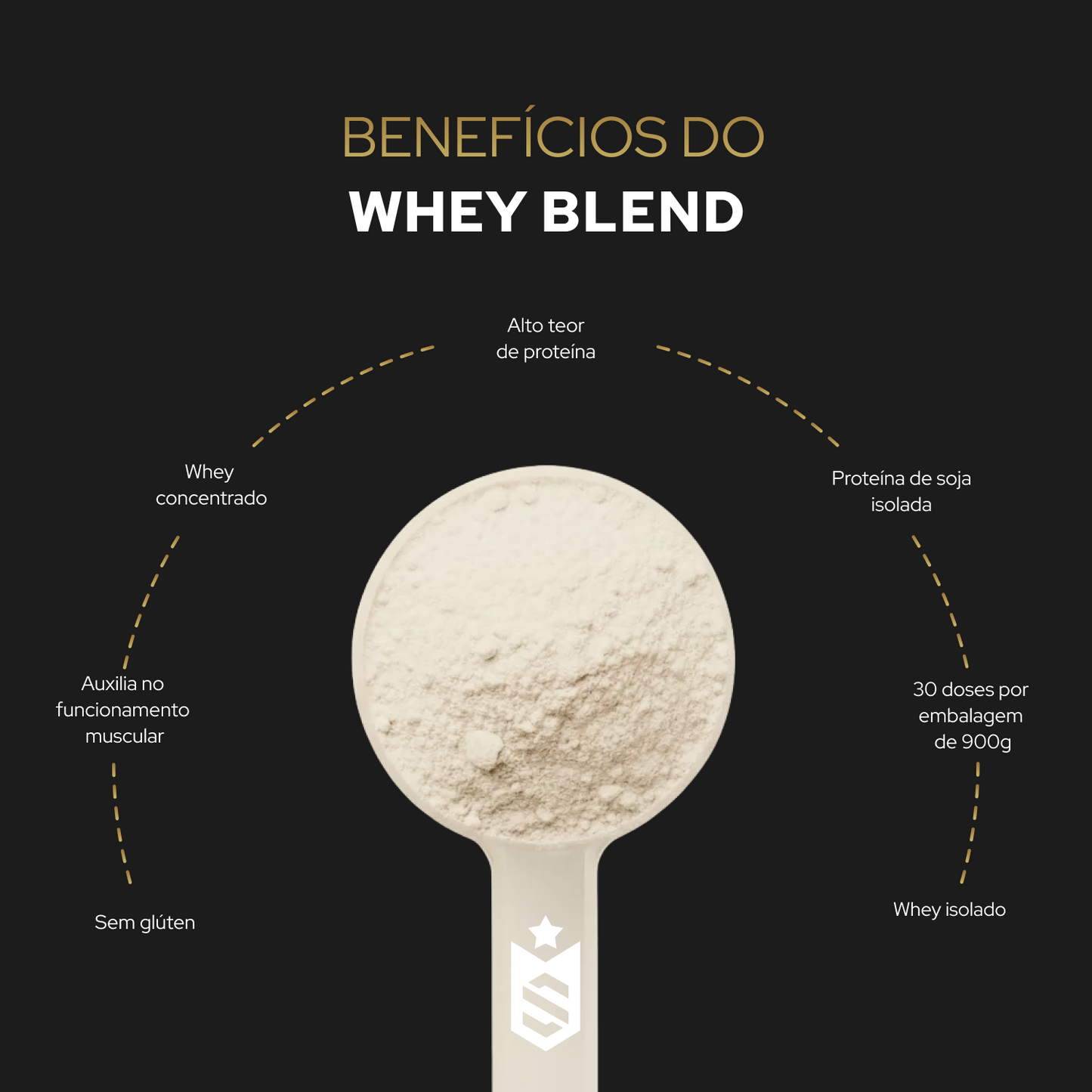 Whey Protein Blend Concentrado/Isolado - 900g