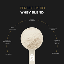 Whey Protein Blend Concentrado/Isolado 900g - Cookies