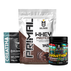 Kit Whey Primal 1Kg + Creatina 300g + Pré Treino Evolution 300g 1