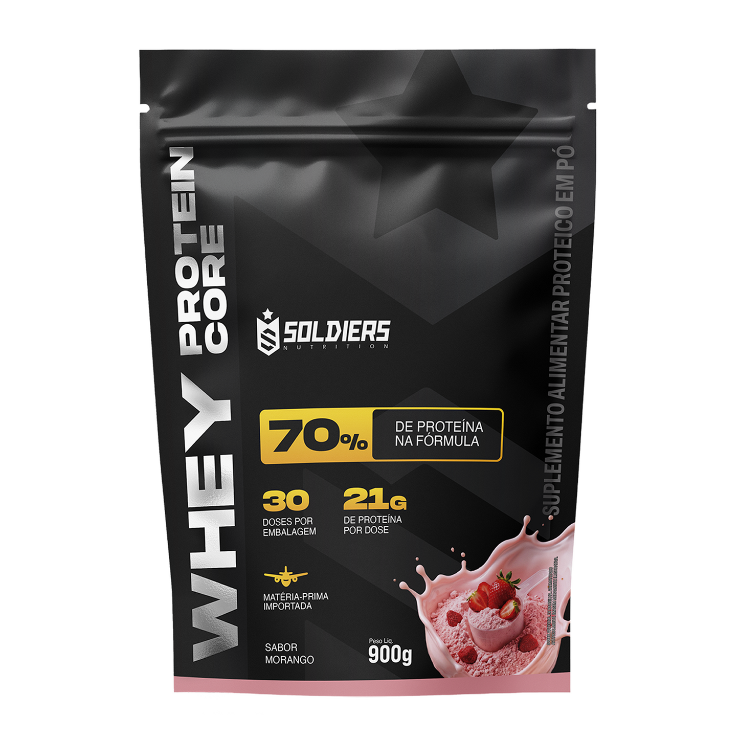Whey Core Protein 70% Proteína 900g