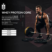 Whey Core Protein Proteínas Pó 900g 30 Doses - Soldiers Nutrition
