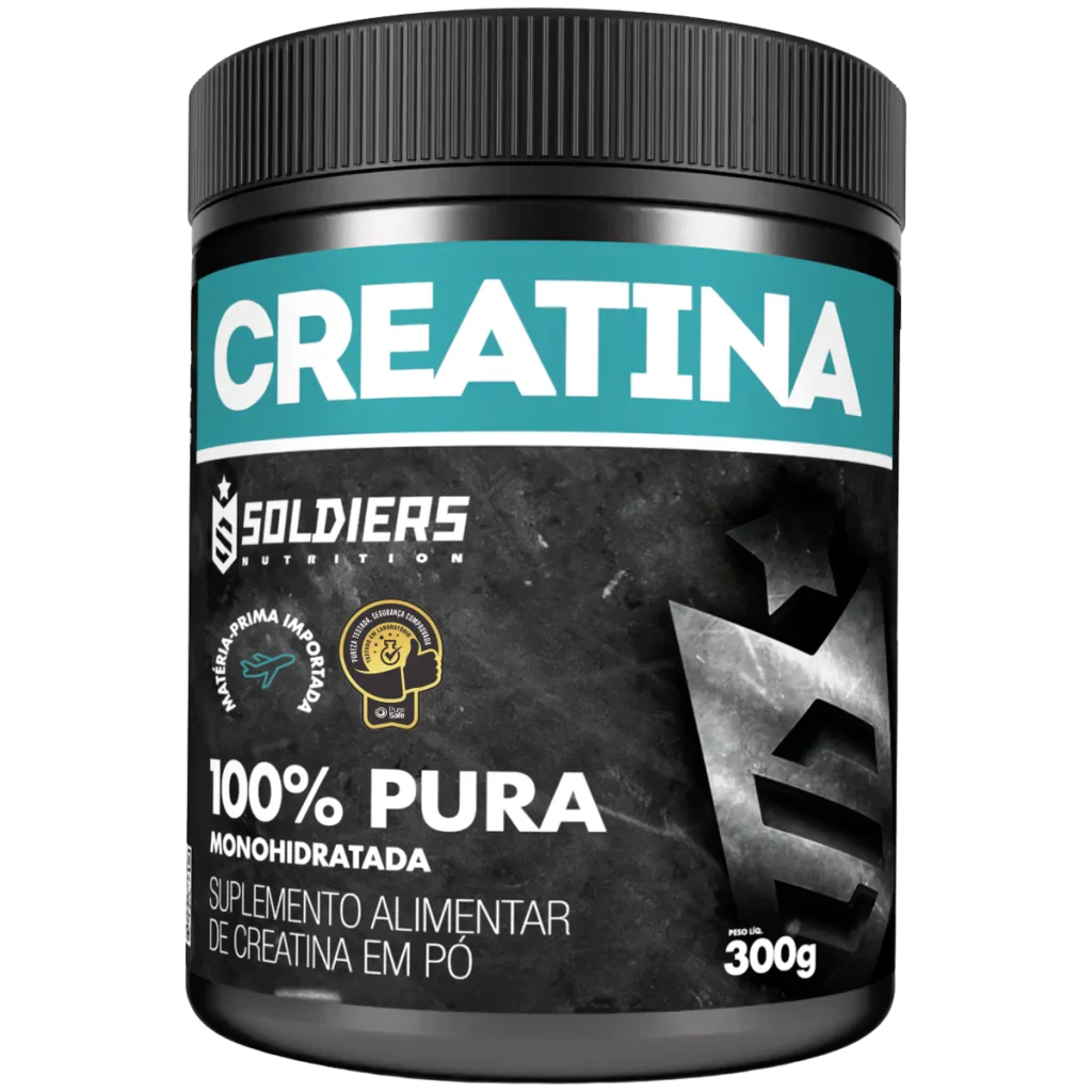 Creatina Monohidratada 300g - 100% Pura Importada - Soldiers Nutrition