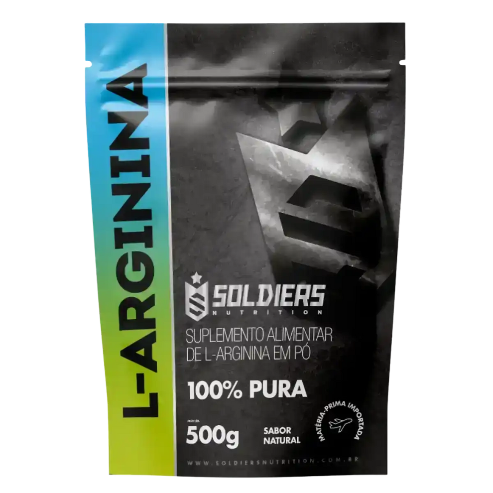 Arginina 500g - 100% Puro Importado - Soldiers Nutrition