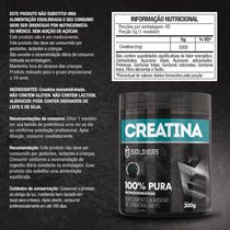 Creatina Monohidratada 300g - 100% Pura Importada - Soldiers Nutrition