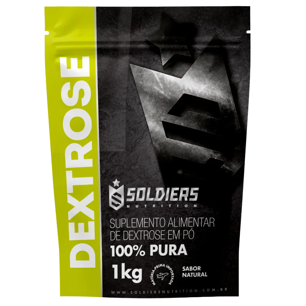Dextrose 1Kg - 100% Puro Importado - Soldiers Nutrition