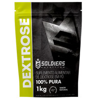 Dextrose 1Kg - 100% Puro Importado - Soldiers Nutrition