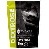 Dextrose 1Kg - 100% Puro Importado - Soldiers Nutrition