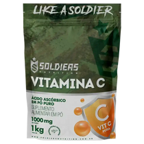 Embalagem de suplemento vitamina C em pó puro, 1kg, ácido ascórbico, suplemento alimentar
