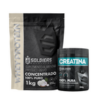 Kit Whey Protein Concentrado 1Kg + Creatina Monohidratada Pote 300g 8