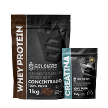 Kit Whey Protein Concentrado 1Kg + Creatina Monohidratada 250g