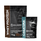 Kit Whey Protein Concentrado 1Kg + Creatina Monohidratada 500g 1