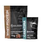 Kit Whey Protein Concentrado 1Kg + Creatina Monohidratada 500g 6