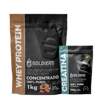 Kit Whey Protein Concentrado 1Kg + Creatina Monohidratada 250g